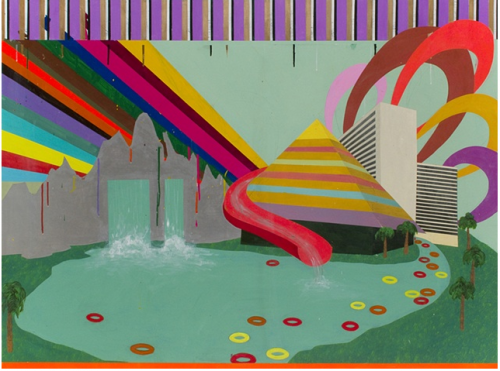 Citypark 2, 2010 (acrylic and Enamel on panel)